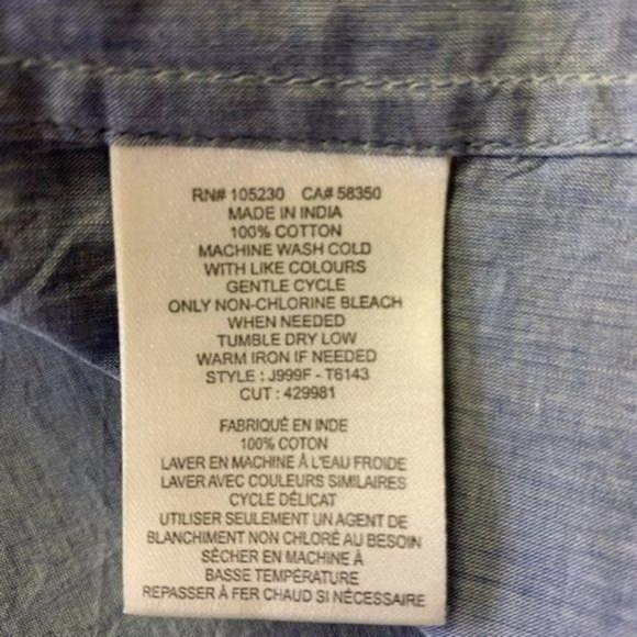 Joie Blue Melange Ruffle Mock Neck Long Sleeve Top - Picture 12 of 12